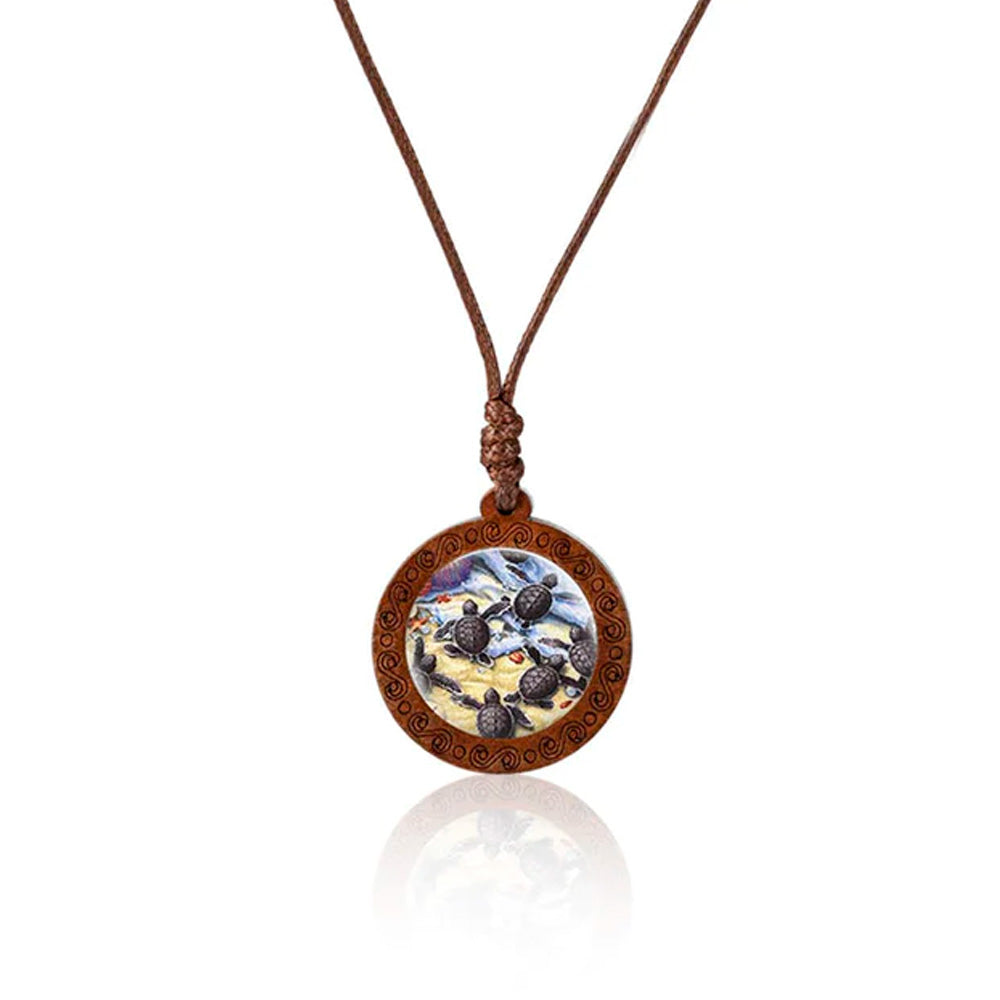 Maori Baby Leatherback Sea Turtle Necklace